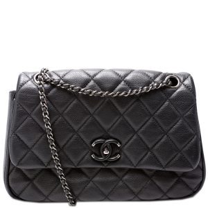Chanel Frame In Chain Medium Flap Cavier 23M Bag