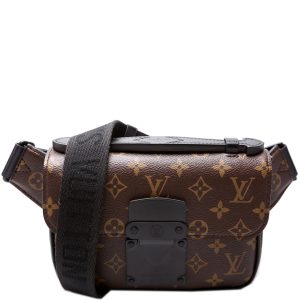 Louis Vuitton S Lock Sling Bag Monogram Macassar