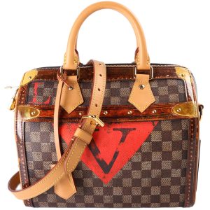 Louis Vuitton Speedy 25 Bandouliere Time Trunk Damier Ebene