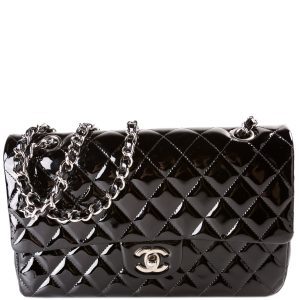 Chanel Classic Flap Medium Patent 21M Bag
