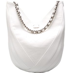 Chanel Droplet Hobo Crinkled Patent 25M Bag