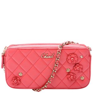 Chanel Double Zip WOC Flowers Bag