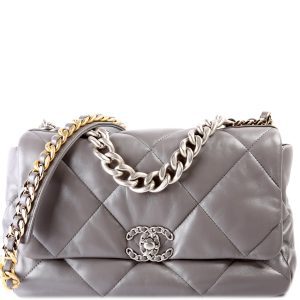 Chanel Quilted Goatskin 19 Large Flap 32+M Bag