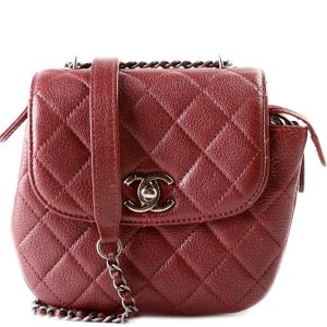 Chanel CC Waiter Flap Crossbody Goatskin 21M Bag