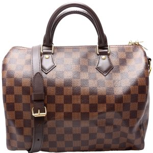 Louis Vuitton Speedy 30 Bandouliere Damier Ebene