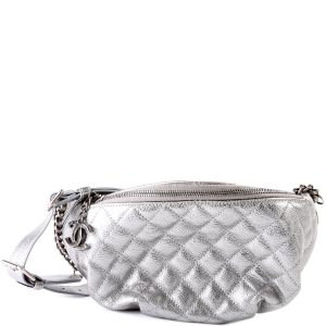 Chanel Banane Waist Metallic Calfskin 21M Bag