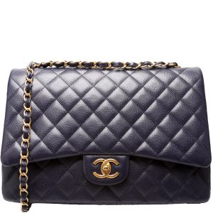 Chanel Classic Flap Maxi Caviar 21-24M Bag