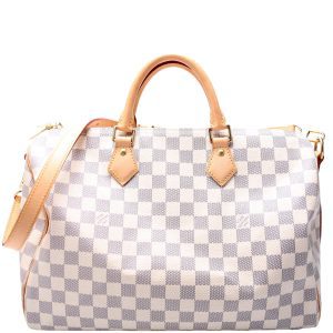 Louis Vuitton Speedy 35 Bandouliere Damier Azur