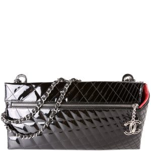 Chanel Kalediscope Quilted Clutch Patent 12M Bag