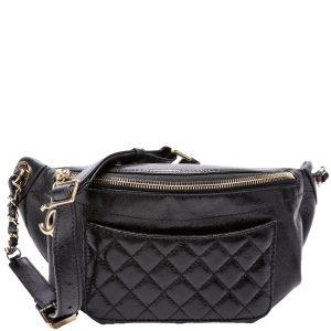 Chanel CC Waist Quilted Crumpled Glazed Lambskin 25M Bag