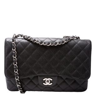 Chanel Classic Flap Jumbo Caviar 10-13M Bag
