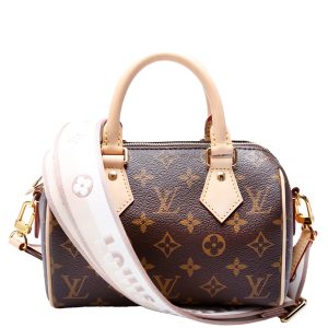 Louis Vuitton Speedy 20 Bandouliere With Canvas Strap Monogram