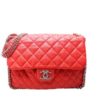 Chanel Chain Around Maxi Flap Quilted Lambskin 15M Bag
