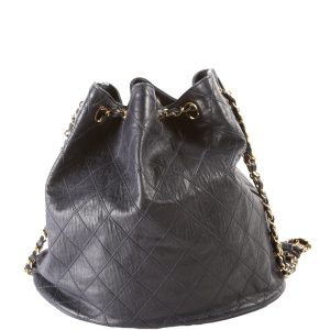 Chanel Bucket Chain Shoulder Quilted Lambskin Vintage Bag