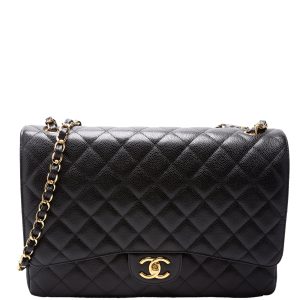 Chanel Classic Flap Maxi Caviar 20M Black Bag