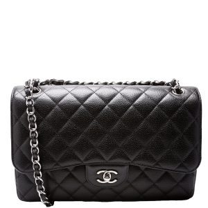 Chanel Classic Flap Jumbo Caviar RFID Black Bag