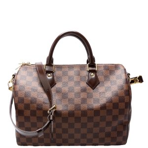 Louis Vuitton Speedy 30 Bandouliere Damier Ebene