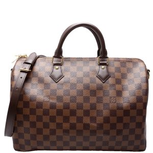 Louis Vuitton Speedy 35 Bandouliere Damier Ebene
