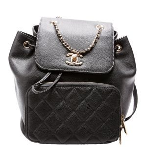 Chanel Business Affinity Backpack Caviar 24M Black Bag