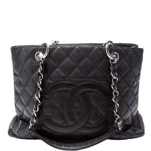 Chanel Grand Shopping Tote Caviar 15M Black Bag