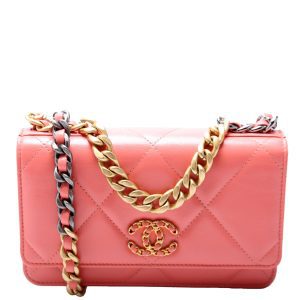 Chanel 19 WOC Quilted 30M Coral Bag