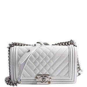 Chanel Boy Flap Medium Old Other Grey Bag