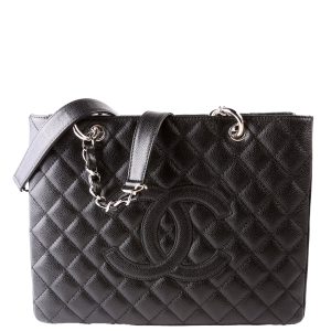 Chanel Grand Shopping Tote Caviar Black Bag