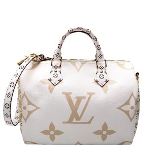 Louis Vuitton Speedy 30 Bandouliere Giant Monogram Green