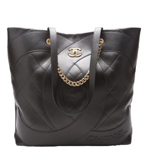 Chanel Club Monaco Tote Calfskin RFID Black Bag