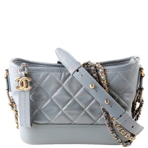 Chanel Gabrielle Hobo Small Calfskin 25M Blue Bag