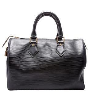 Louis Vuitton Speedy 25 Epi Black