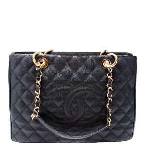 Chanel Grand Shopping Tote Caviar Black Bag