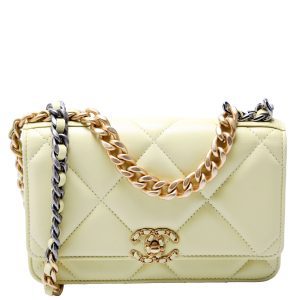 Chanel 19 Wallet On Chain Quilted Lambskin RFID Bag