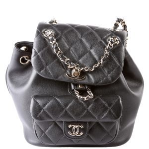 Chanel Duma Backpack Small Lambskin RFID Black Bag