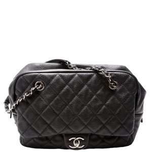 Chanel CC Camera Case Flap Caviar 20M Black Bag