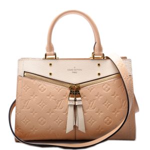 Louis Vuitton Sully PM Empreinte Peach/Cream