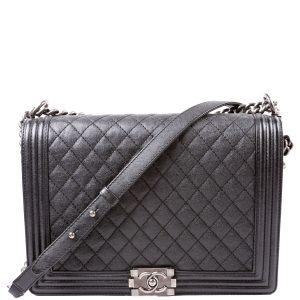 Chanel Boy Flap Large Caviar 18M Black Bag