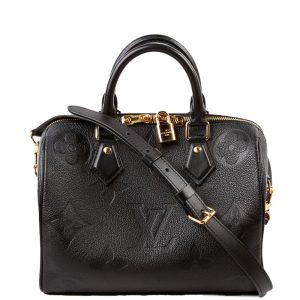 Louis Vuitton Speedy 25 Bandouliere Empreinte Black