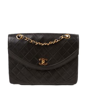 Chanel CC Flap Shoulder Quilted Lambskin Vintage 0M Bag
