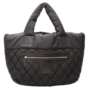 Chanel Coco Cocoon Nylon Small Black Bag
