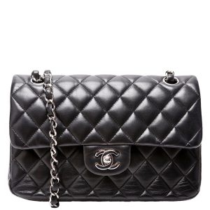 Chanel Classic Flap Small Lambskin 25-28M Black Bag