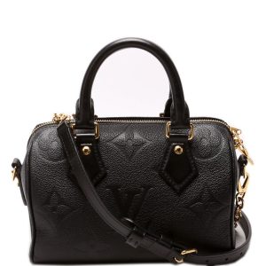 Louis Vuitton Speedy 20 Bandouliere Empreinte NM Black