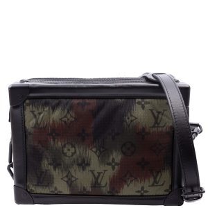 Louis Vuitton Soft Trunk Nylon Camouflage Monogram Green/Black
