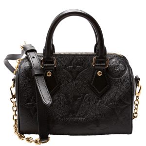 Louis Vuitton Speedy 20 W/Strap Empreinte NM Black