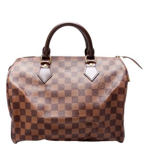 Louis Vuitton Speedy 30 Damier Ebene Red