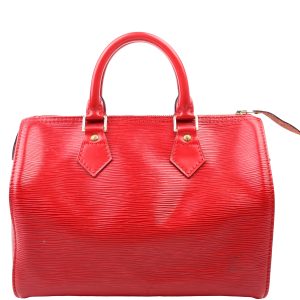 Louis Vuitton Speedy 25 Epi Red