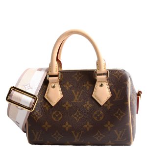 Louis Vuitton Speedy 20 Bandouliere Monogram Beige