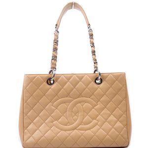 Chanel Grand Shopping Tote Caviar Tan Bag
