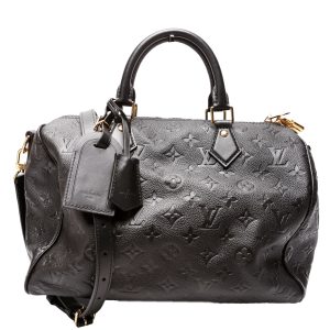 Louis Vuitton Soft Speedy 30 Empreinte Black