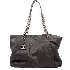 Chanel Coco Pleats Tote 16M Black Bag